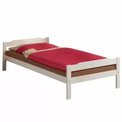 IDIMEX Massivholzbett MORITZ 90x200 Cm, In Weiß