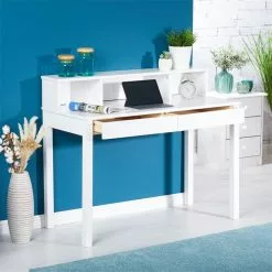 IDIMEX Sekretär LENNOX Mit 3 Nischen Und 2 Schubladen In Weiß 8 IDIMEX Sekretär LENNOX Mit 3 Nischen Und 2 Schubladen In Weiß -Sideboards Verkäufe 7200 AC2