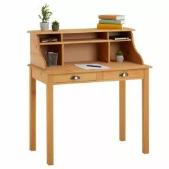 IDIMEX Sekretär MARLENE Mit 2 Schubladen Und 6 Fächer Gebeizt