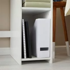 IDIMEX Schreibtisch LIAM Mit 3 Regalfächer Aus Kiefer Massiv In Weiß -Sideboards Verkäufe 7206 AC4