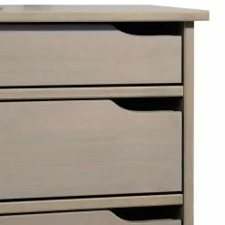 IDIMEX Schreibtisch HUGO In Kiefer Massiv In Taupe Mit 5 Schubladen -Sideboards Verkäufe 7210 2