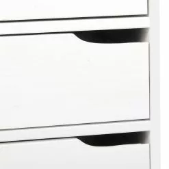 IDIMEX Schreibtisch HUGO In Kiefer Massiv In Weiß Mit 5 Schubladen -Sideboards Verkäufe 7212 3