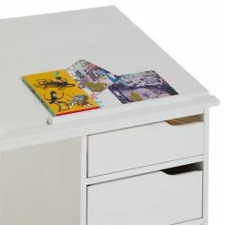 IDIMEX Kinderschreibtisch EMMA Aus Kiefer Massiv In Weiß, Neigungsverstellbar -Sideboards Verkäufe 7219 3