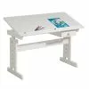 IDIMEX Kinderschreibtisch FLEXI Höhenverstellbar In Weiß