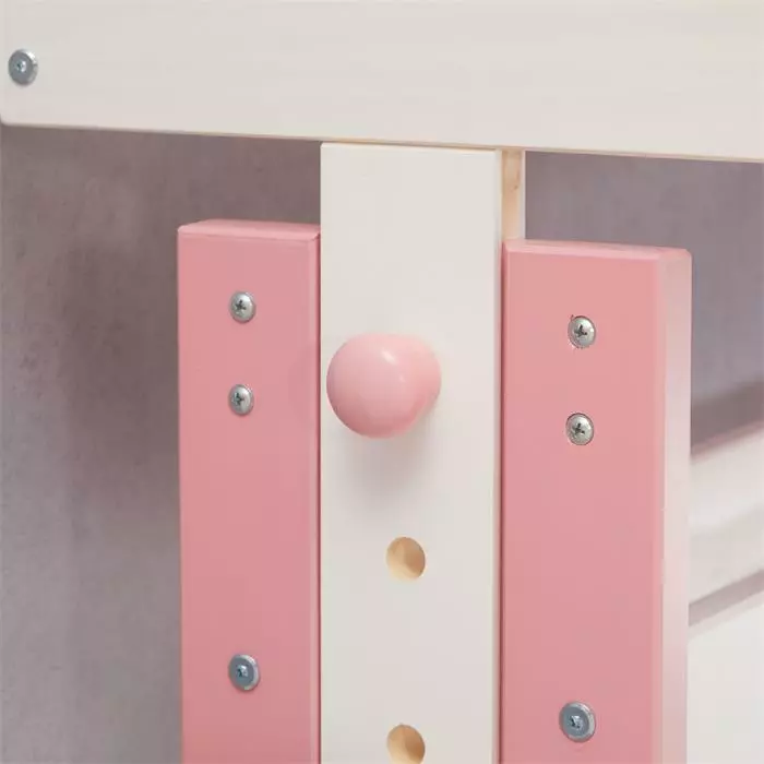 IDIMEX Kinderschreibtisch FLEXI Höhenverstellbar In Weiß/rosa 6 IDIMEX Kinderschreibtisch FLEXI Höhenverstellbar In Weiß/rosa – Bild 6