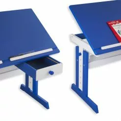IDIMEX Kinderschreibtisch FLEXI Höhenverstellbar In Weiß/blau -Sideboards Verkäufe 7224 4
