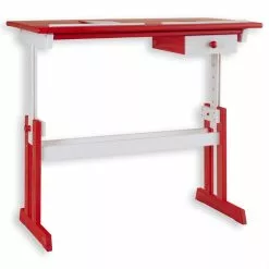IDIMEX Kinderschreibtisch Weiß/rot FLEXI -Sideboards Verkäufe 7225 3