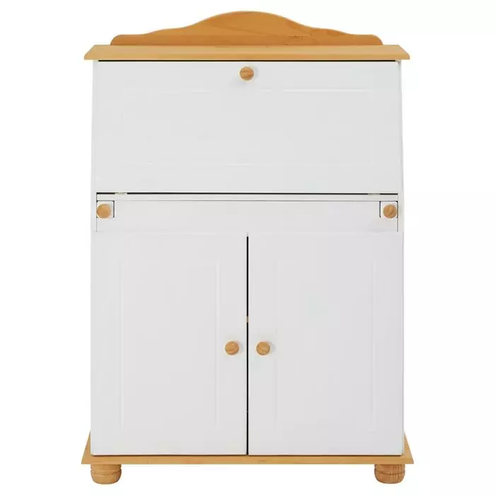 IDIMEX Sekretär DAVID COLMAR Weiß/braun 3 IDIMEX Sekretär DAVID COLMAR Weiß/braun – Bild 3