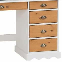 IDIMEX Schreibtisch COLETTE Mit Aufsatz Weiß/braun -Sideboards Verkäufe 7253 5