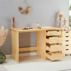 IDIMEX Kinderschreibtisch EMMA Aus Kiefer Massiv In Natur, Neigungsverstellbar -Sideboards Verkäufe 7269 AC2