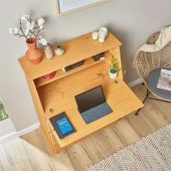 IDIMEX Sekretär GOMES Mit 3 Schubladen Und 2 Fächer Aus Kiefer Gebeizt -Sideboards Verkäufe 7271 AC3