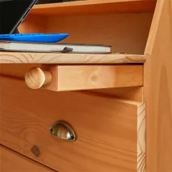 IDIMEX Sekretär GOMES Mit 3 Schubladen Und 2 Fächer Aus Kiefer Gebeizt -Sideboards Verkäufe 7271 AC6