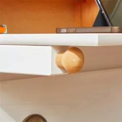 IDIMEX Sekretär GOMES Mit 3 Schubladen Und 2 Fächer Aus Kiefer Weiß/braun -Sideboards Verkäufe 7274 AC9