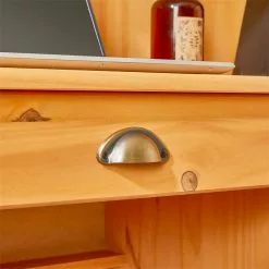 IDIMEX Sekretär TOM Mit 2 Schubladen, Rollladen Und 1 Tür Aus Massiver Kiefer Gebeizt -Sideboards Verkäufe 7276 AC8