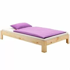 IDIMEX Futonbett Thomas 90 X 190 Cm Natur Lackiert