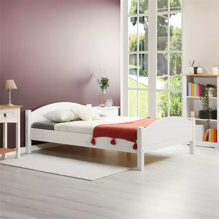 IDIMEX Massivholzbett FLIMS In Weiß 140 X 190 Cm 6 IDIMEX Massivholzbett FLIMS In Weiß 140 X 190 Cm – Bild 6
