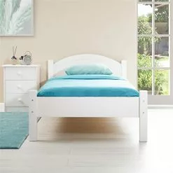 IDIMEX Massivholzbett MARIE EInzelbett 90 X 190 Cm Kiefer Weiß -Sideboards Verkäufe 73003 AC1