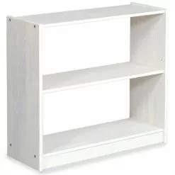 IDIMEX Regal, Kieder Massiv Weiß, Mit 3 Böden