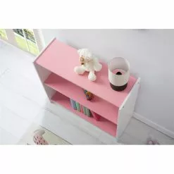 IDIMEX Regal, Kiefer Massiv Weiß/rosa Mit 3 Böden -Sideboards Verkäufe 76002 A3