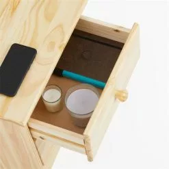 IDIMEX Nachttisch RONDO Aus Kiefer Mit 2 Schubladen, In Natur -Sideboards Verkäufe 8001 4