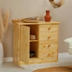 IDIMEX Kommode RONDO Mit 4 Schubladen, Kiefer In Natur 8 IDIMEX Kommode RONDO Mit 4 Schubladen, Kiefer In Natur -Sideboards Verkäufe 80040 AC2