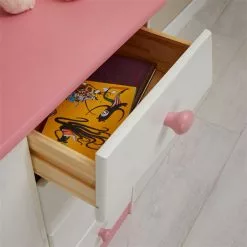 IDIMEX Kommode RONDO Mit 4 Schubladen, Kiefer In Weiß/rosa 9 IDIMEX Kommode RONDO Mit 4 Schubladen, Kiefer In Weiß/rosa -Sideboards Verkäufe 80043 AC4
