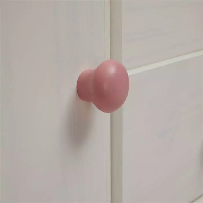 IDIMEX Kommode RONDO Mit 4 Schubladen, Kiefer In Weiß/rosa 5 IDIMEX Kommode RONDO Mit 4 Schubladen, Kiefer In Weiß/rosa – Bild 5