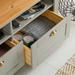 IDIMEX TV Lowboard BOLTON Mit 2 Schubladen, Kiefer In Grau/braun -Sideboards Verkäufe 80131 AC4 N