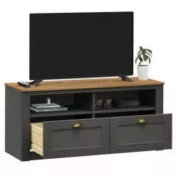 IDIMEX TV Lowboard BOLTON Mit 2 Schubladen, Kiefer In Anthrazit/braun -Sideboards Verkäufe 80132 2
