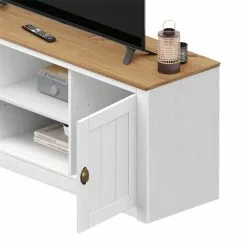 IDIMEX TV Lowboard BOLTON Mit 2 Türen, Kiefer In Weiß/braun -Sideboards Verkäufe 80135 3