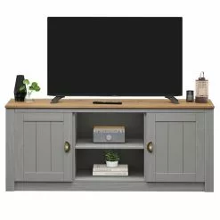 IDIMEX TV Lowboard BOLTON Mit 2 Türen, Kiefer In Grau/braun -Sideboards Verkäufe 80136 1