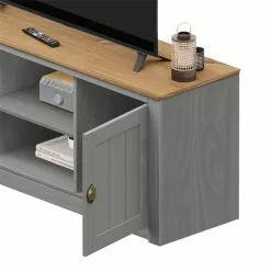 IDIMEX TV Lowboard BOLTON Mit 2 Türen, Kiefer In Grau/braun -Sideboards Verkäufe 80136 3