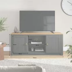 IDIMEX TV Lowboard BOLTON Mit 2 Türen, Kiefer In Anthrazit/braun 11 IDIMEX TV Lowboard BOLTON Mit 2 Türen, Kiefer In Anthrazit/braun -Sideboards Verkäufe 80137 AC1