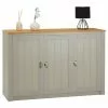 IDIMEX Sideboard BOLTON Mit 3 Türen, Kiefer In Grau/braun