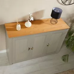 IDIMEX Sideboard BOLTON Mit 3 Türen, Kiefer In Grau/braun 9 IDIMEX Sideboard BOLTON Mit 3 Türen, Kiefer In Grau/braun -Sideboards Verkäufe 80146 AC3 N