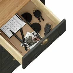 IDIMEX Kommode BOLTON Mit 5 Schubladen, Kiefer In Anthrazit/braun -Sideboards Verkäufe 80157 3