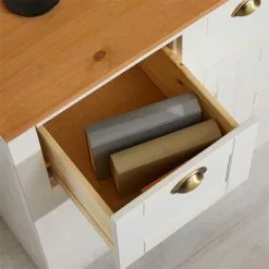 IDIMEX Sideboard BOLTON Mit 7 Schubladen, Kiefer In Weiß/braun -Sideboards Verkäufe 80160 AC4 N