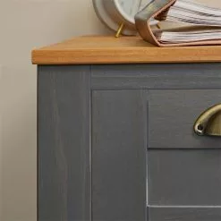 IDIMEX Nachttisch BOLTON Mit 1 Schublade, Kiefer In Anthrazit/braun -Sideboards Verkäufe 80167 AC5 N