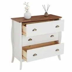 IDIMEX Kommode ANTOINETTE Im Barockstil In Weiß/Kastanie -Sideboards Verkäufe 80216 2