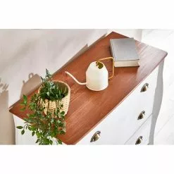 IDIMEX Kommode ANTOINETTE Im Barockstil In Weiß/Kastanie -Sideboards Verkäufe 80216 A7