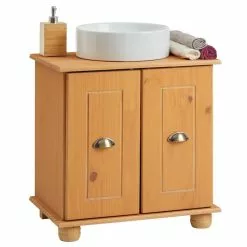 IDIMEX Waschbeckenunterschrank COLMAR Mit 2 Fächer Gebeizt/gewachst