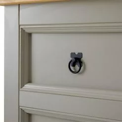 IDIMEX Kommode TEQUILA, Kiefer Massiv Grau/braun, Mit 3 Schubladen, Mexiko -Sideboards Verkäufe 80812 5