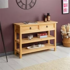 IDIMEX Konsole TEQUILA, Kiefer Massiv, Mit 1 Schubladen Und 2 Ablageflächen, Mexiko -Sideboards Verkäufe 80875 A0 1N1