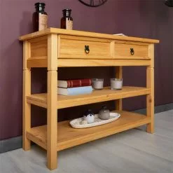 IDIMEX Konsole TEQUILA, Kiefer Massiv, Mit 1 Schubladen Und 2 Ablageflächen, Mexiko -Sideboards Verkäufe 80875 A0 4N