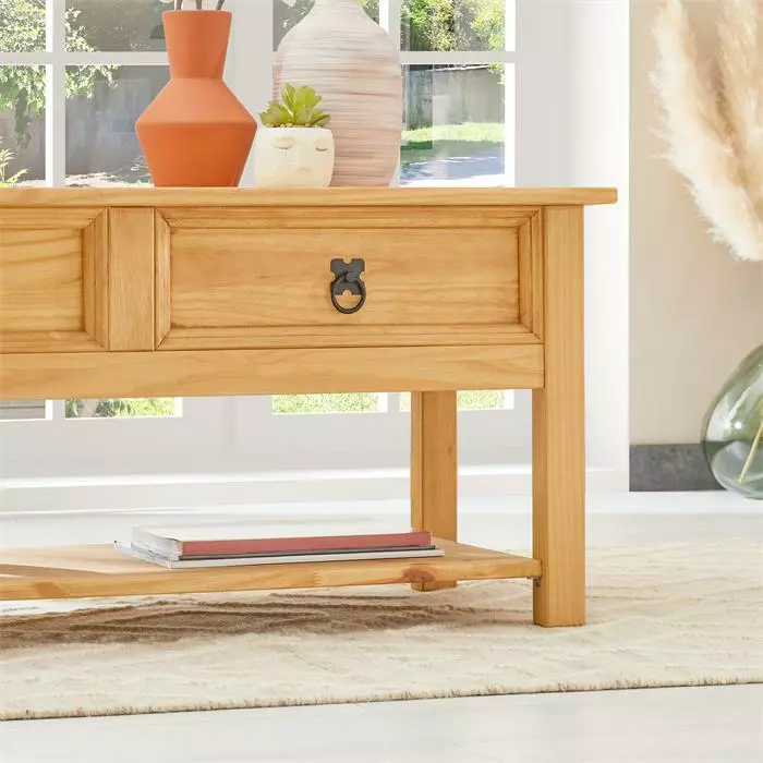 IDIMEX Couchtisch TEQUILA, Kiefer Massiv, Mit 2 Schubladen, Mexiko 6 IDIMEX Couchtisch TEQUILA, Kiefer Massiv, Mit 2 Schubladen, Mexiko – Bild 6