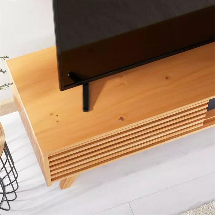 IDIMEX TV Lowboard SEAN In Braun, Kiefer Massiv 4 IDIMEX TV Lowboard SEAN In Braun, Kiefer Massiv – Bild 4