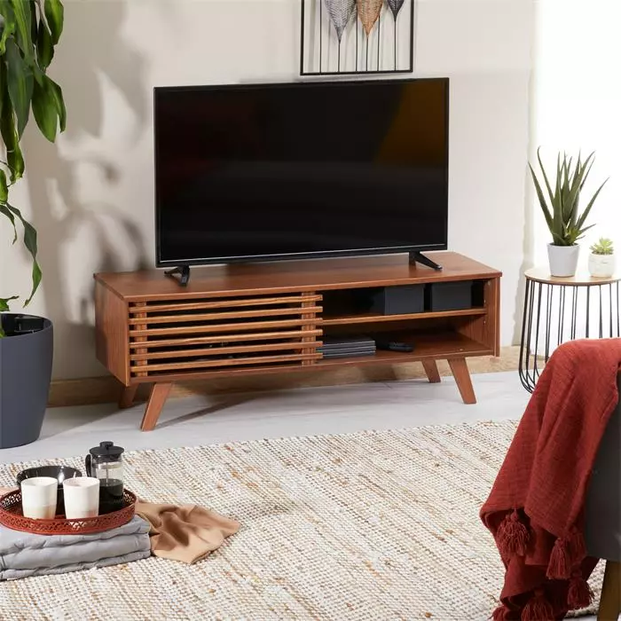 IDIMEX TV Lowboard SEAN In Kastanienfarbe, Kiefer Massiv 3 IDIMEX TV Lowboard SEAN In Kastanienfarbe, Kiefer Massiv – Bild 3