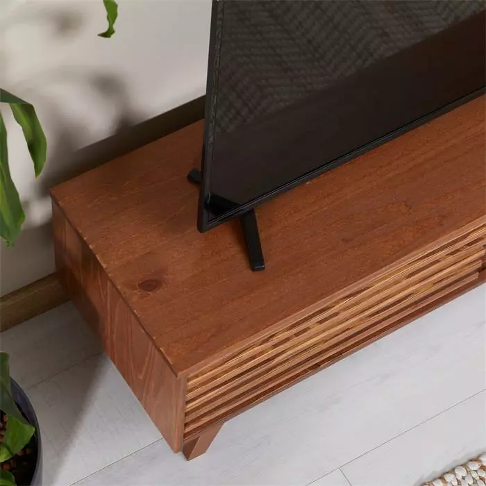 IDIMEX TV Lowboard SEAN In Kastanienfarbe, Kiefer Massiv 4 IDIMEX TV Lowboard SEAN In Kastanienfarbe, Kiefer Massiv – Bild 4