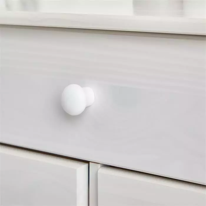 IDIMEX Sideboard RONDO, Kiefer Massiv Mit 7 Schubladen In Weiß 6 IDIMEX Sideboard RONDO, Kiefer Massiv Mit 7 Schubladen In Weiß – Bild 6