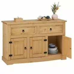 IDIMEX Sideboard TEQUILA, Kiefer Massiv Gebeizt, Mit 3 Türen Und 2 Schubladen, Mexiko -Sideboards Verkäufe 81207 3